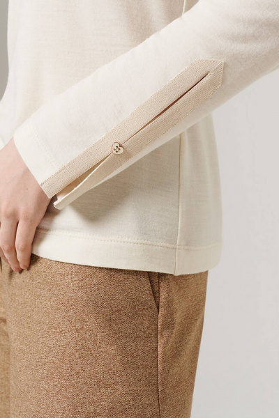 Джемпер Nelva 23095 молочный - фото 4