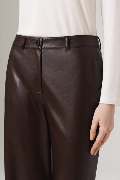 Брюки Nelva 31117 шоколаденый - фото 4