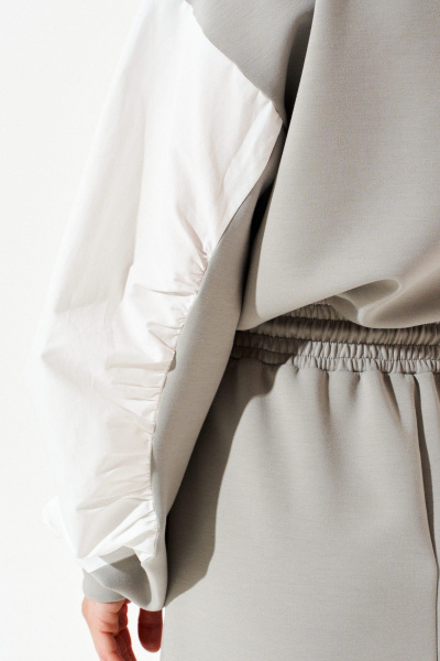 Платье ELLETTO 1120 серый - фото 12