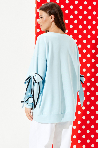 Свитшот ELLETTO 3950 голубой - фото 7