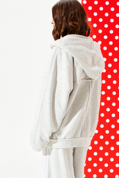 Толстовка ELLETTO 3948 серый - фото 9