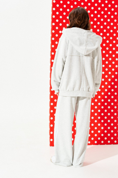 Толстовка ELLETTO 3948 серый - фото 8