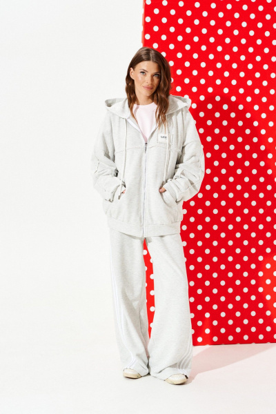 Толстовка ELLETTO 3948 серый - фото 1