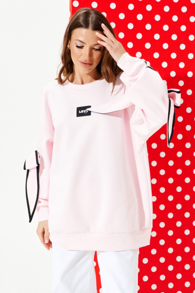 Свитшот ELLETTO 3950 розовый - фото 4