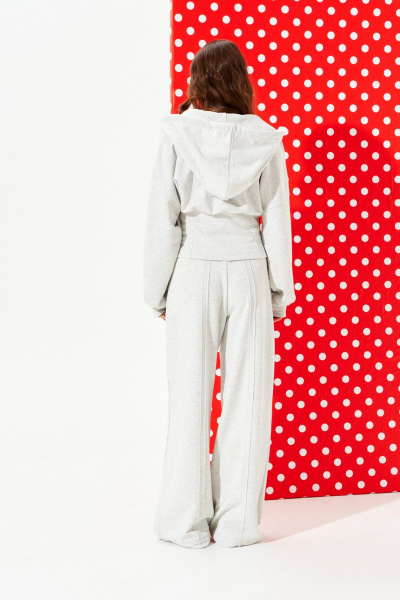 Толстовка ELLETTO 3955 серый - фото 7