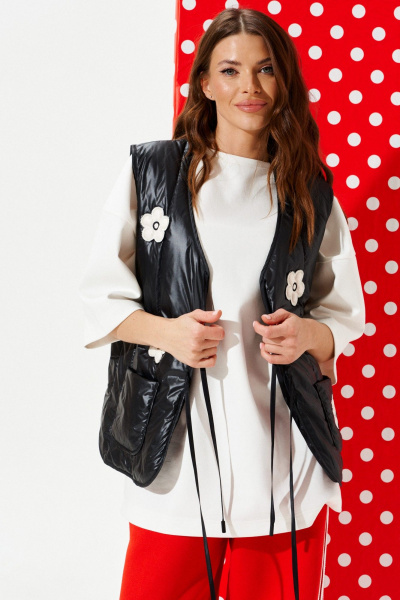 Жилет ELLETTO 3977 черный - фото 8