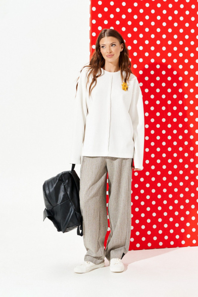 Джемпер ELLETTO 3966 молочный - фото 1