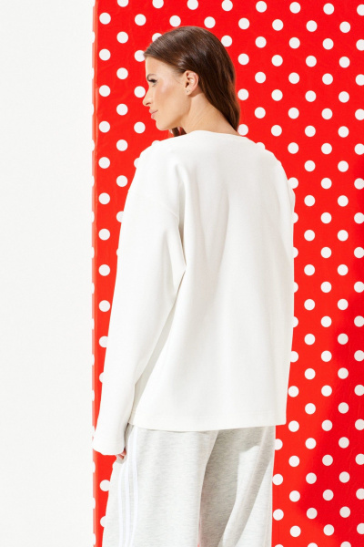 Джемпер ELLETTO 3974 молочный - фото 7