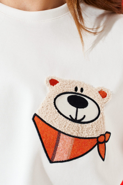 Джемпер ELLETTO 3974 молочный - фото 6