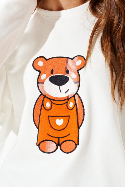 Джемпер ELLETTO 3973 молочный - фото 5