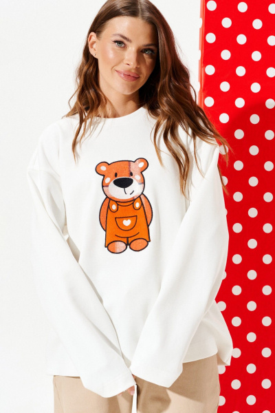 Джемпер ELLETTO 3973 молочный - фото 3