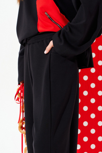 Брюки, свитшот ELLETTO 5331 молочно-черный - фото 13