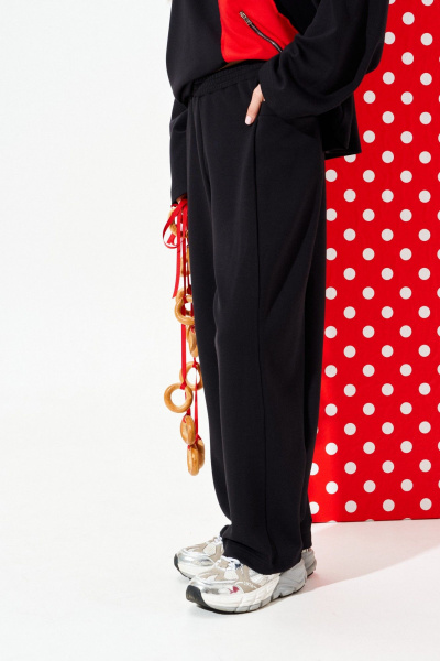 Брюки, свитшот ELLETTO 5331 молочно-черный - фото 12