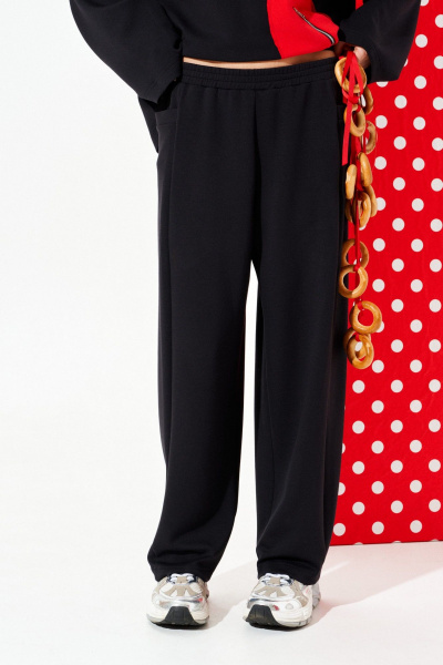 Брюки, свитшот ELLETTO 5331 молочно-черный - фото 11