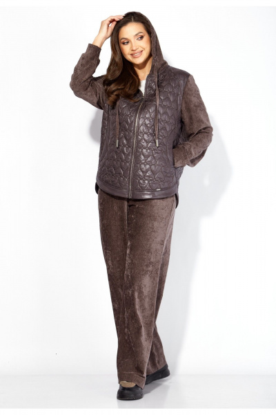 Брюки, куртка TAiER 1416 шоколад - фото 1