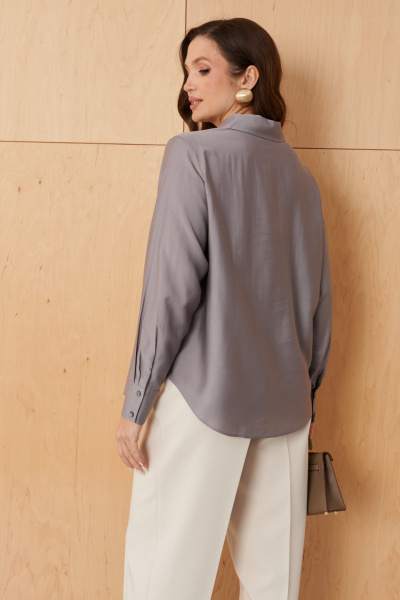 Блуза Панда 103044 темно-серый - фото 8
