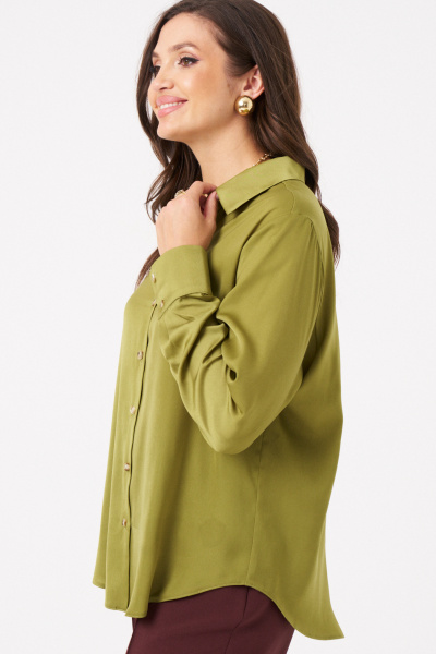 Блуза Панда 103045 оливковый - фото 2