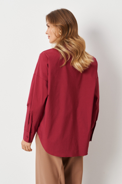 Блуза Панда 114040 бордовый - фото 3