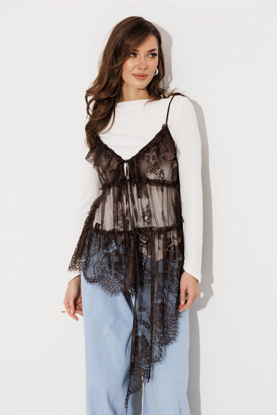 Блуза Butеr 3084 коричневый - фото 6