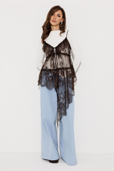 Блуза Butеr 3084 коричневый - фото 2