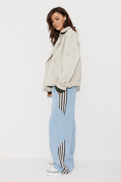 Куртка Butеr 3252 бежево-салатовый - фото 6