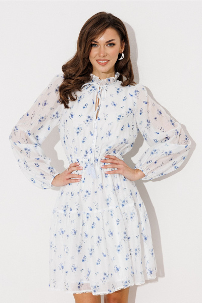 Платье Butеr 3255 белый_принт - фото 6