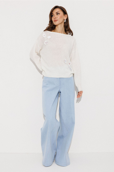 Джемпер Butеr 3259 молочный - фото 6