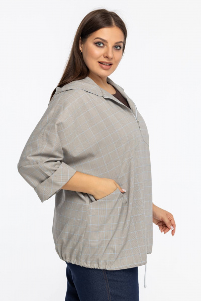 Жакет Avila 1010 бежево-голубой - фото 4