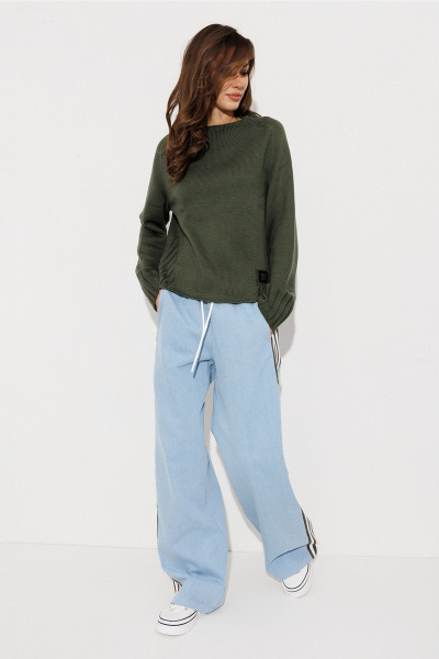 Джемпер Butеr 3245 хаки - фото 3