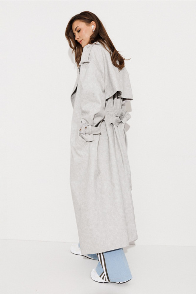 Плащ Butеr 3270 светло-серый - фото 10