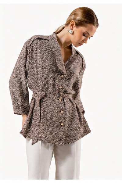 Блуза Erika 7232 коричневый - фото 2