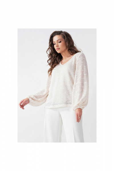 Джемпер Erika С-138 молочный - фото 4