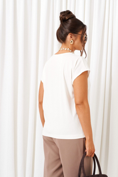 Блуза, брюки, жакет Beautiful&Free 6420 песочно-молочный - фото 15