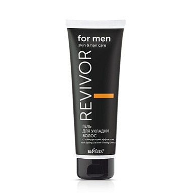 Гель для укладки волос Belita Revivor for Men.Skin & Hair Care-Гель для укладки волос с тонирующим э - фото 1