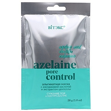 Маска для лица Belita Саше Альгинатная маска AZELAINE PORE CONTROL СУЖЕНИЕ ПОР И МАТИРОВАНИЕ - фото 1