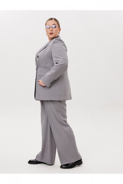 Брюки, жакет AVA fashion М-170 серый - фото 11