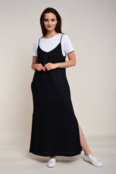 Сарафан Ружана 472-4 черный - фото 5