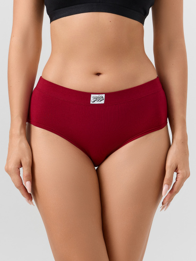 Трусы Mark Formelle 412607-3/25-50-36194П-5 бордо_печать_2_сл_1тр_печ_на_дет_пер_2тр_3тр_Д - фото 1