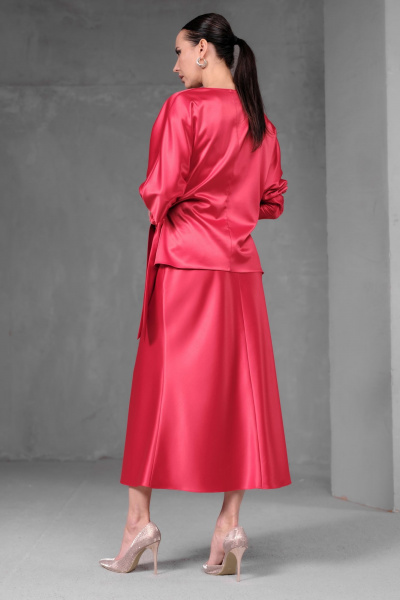 Блуза, юбка Erika 1748 красный - фото 2