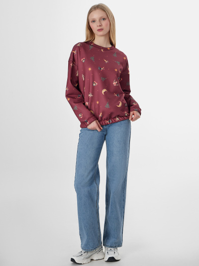 Свитшот Mark Formelle 122587/25-ОБР41834П-7П игрушки_на_бордо_010.2_Сублимация_полотна - фото 1