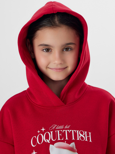 Худи Mark Formelle 127886/25-37557П-7П-3 т.красный_печать_3_сл_на_пол_ДТФ_Д - фото 2