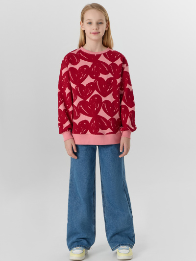 Джемпер Mark Formelle 127916/24-30067П-7П сердечки_на_розовом - фото 1