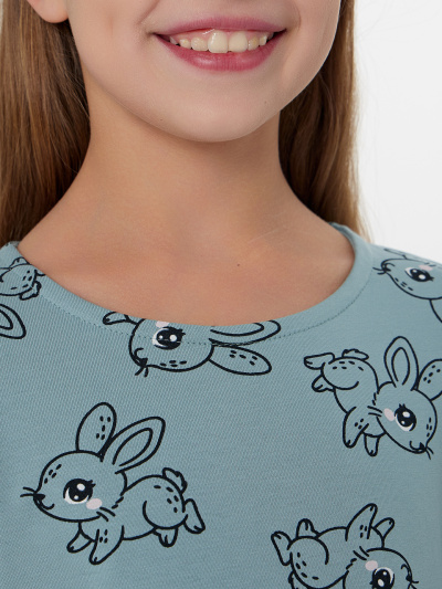 Платье Mark Formelle 157986/25-39885П-5 зайчики_на_цвете_сланец - фото 2