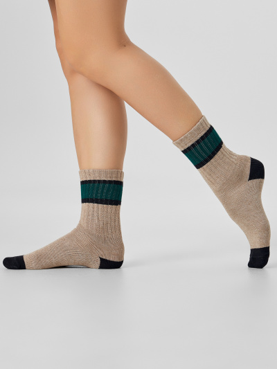 Носки Mark Formelle 394K-3367/25394K-1 бежевый_меланж_рис.3367 - фото 2