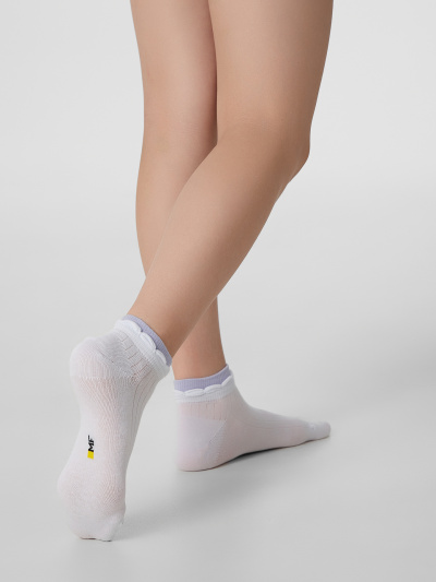 Носки Mark Formelle 406K-3177/B3-25406K белый_св.лаванда_рис.3177 - фото 2