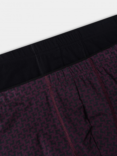 Трусы Mark Formelle 411134-2/25-5235П-5 геометрия_на_т.пурпурном_черный - фото 2