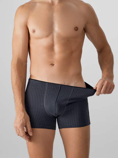 Трусы Mark Formelle 411134/25-4959П-5 черная_гусиная_лапка_на_т.сером - фото 2