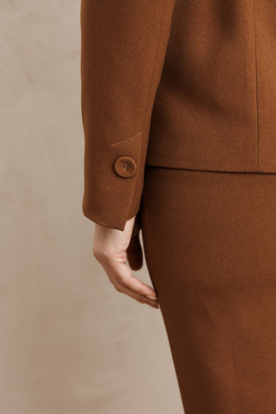 Жакет, юбка Мода Юрс 25-2940 кэмел - фото 8