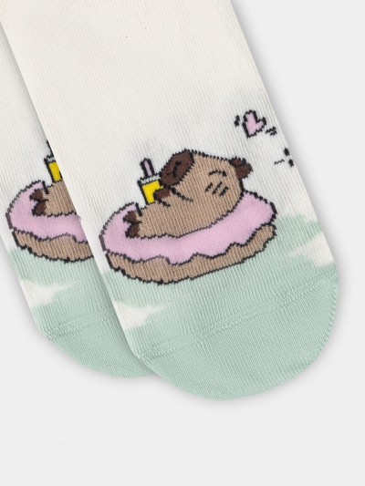 Носки Mark Formelle 453K-3189/B4-25453K молочный_рис.3189 - фото 4