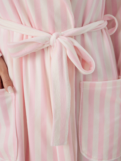 Халат Mark Formelle 552293/25-37515ПП-3 розовая_полоска - фото 4